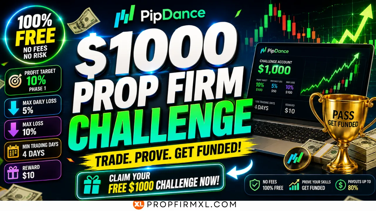 PipDance Free $1000 Prop Firm Challenge Complete Guide